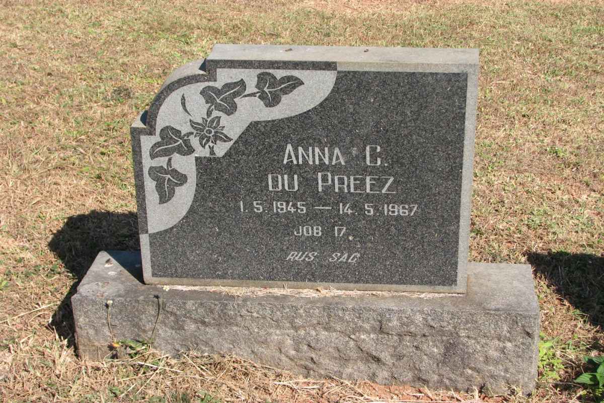 PREEZ Anna C., du 1945-1967