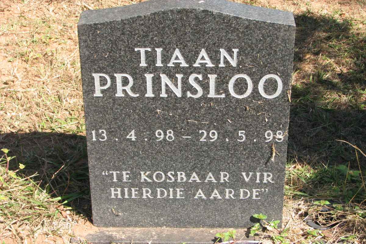 PRINSLOO Tiaan 1998-1998