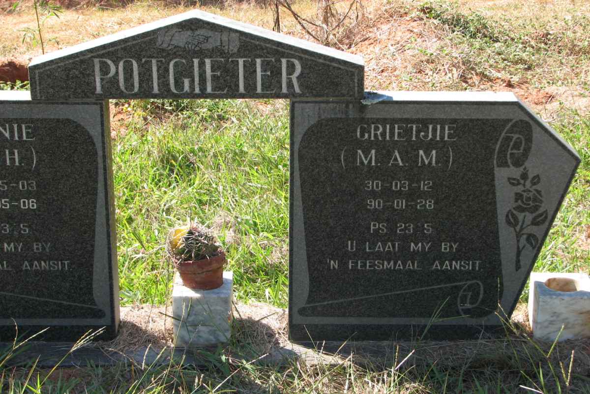 POTGIETER M.A.M. 1930-1990