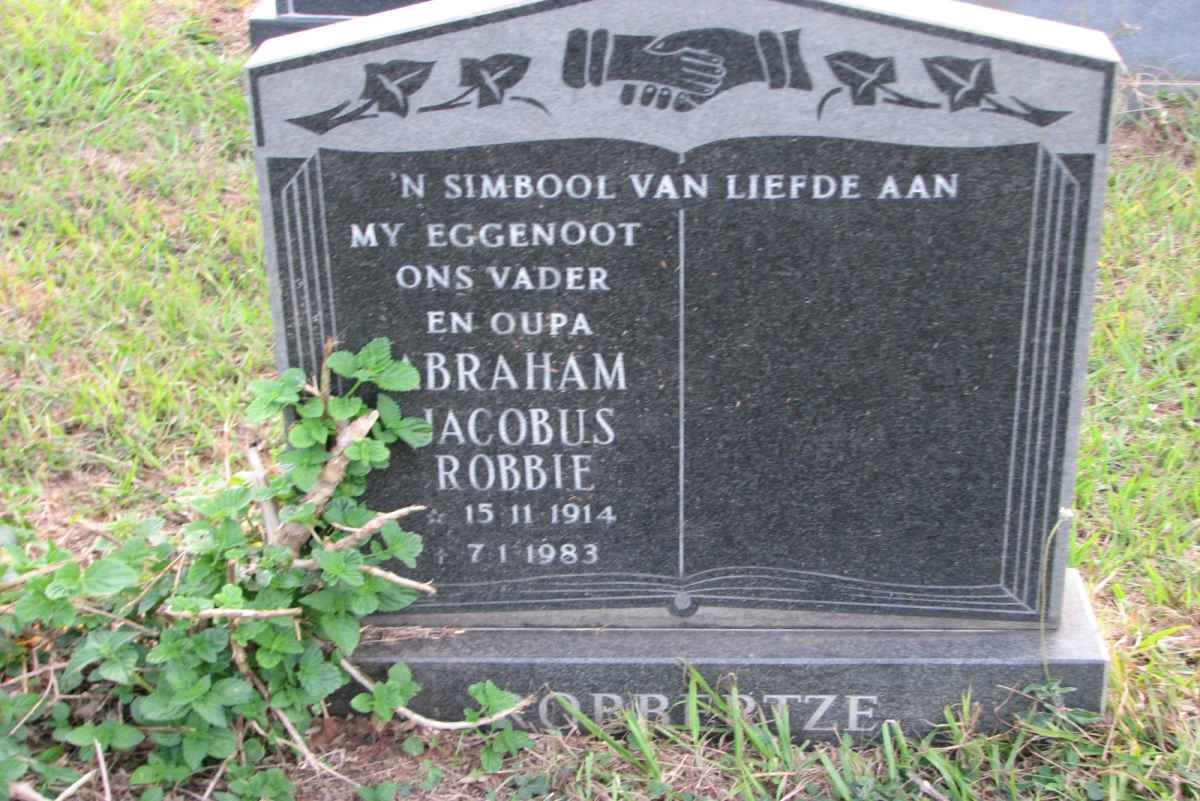 ROBBERTZE Abraham Jacobus Robbie 1914-1983
