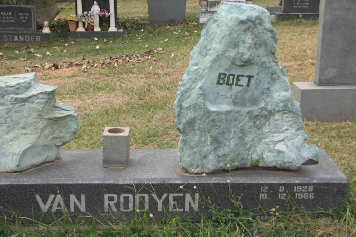 ROOYEN Boet, van 1928-1986