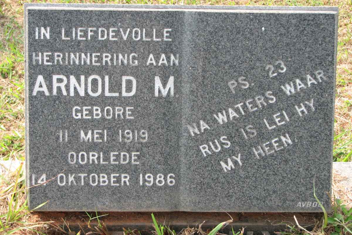 ROUX Arnold M., le 1919-1986