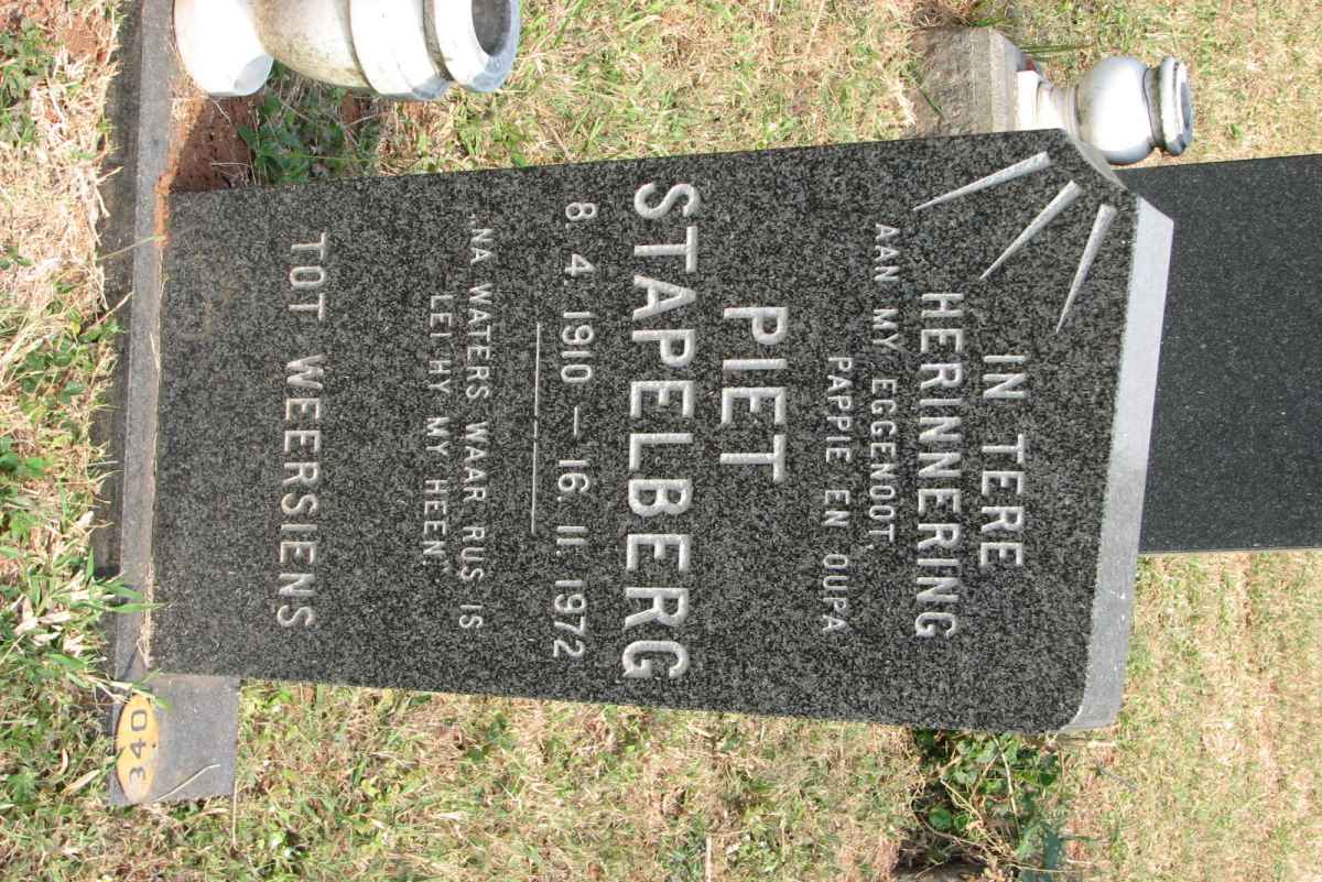 STAPELBERG Piet 1910-1972