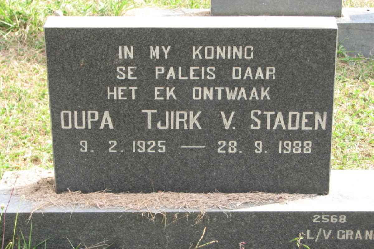 STADEN Tjirk, v. 1925-1988