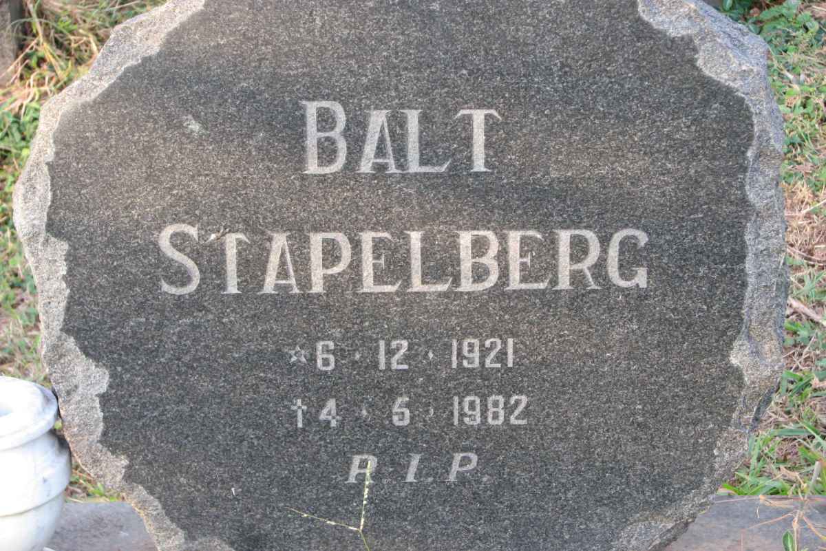 STAPELBERG Balt 1921-1982