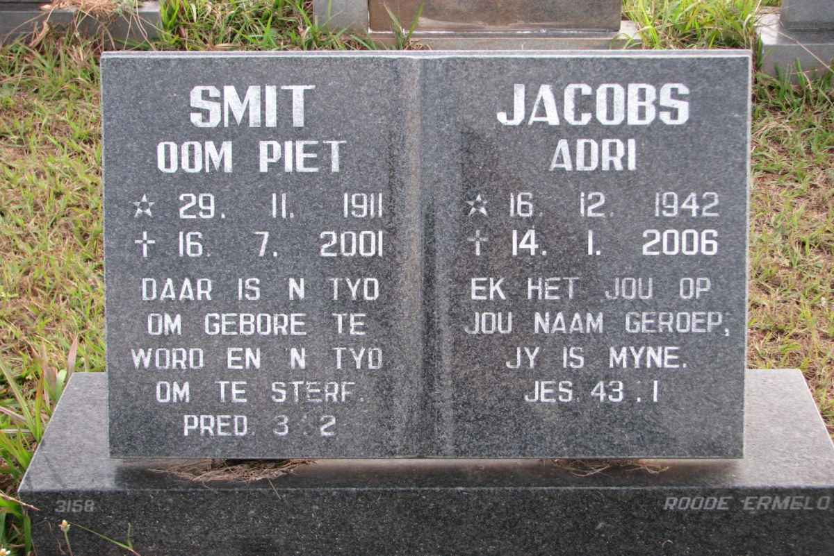 SMIT Piet 1911-2001 :: JACOBS Adri 1942-2006