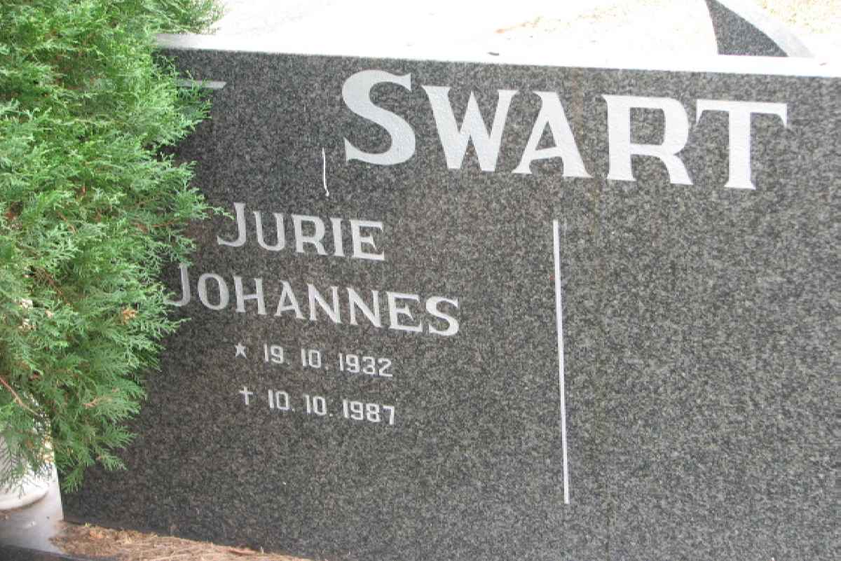 SWART Jurie Johannes 1932-1987