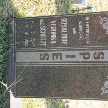 SPIES Rosalinde Veronika nee SCHUTZE 1947-2001