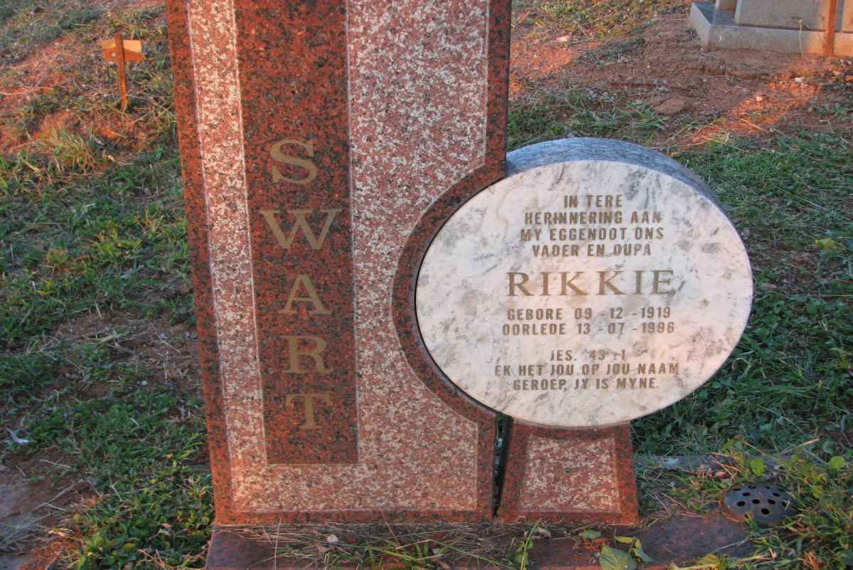 SWART Rikkie 1919-1996