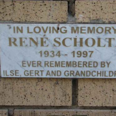 SCHOLTZ René 1934-1997