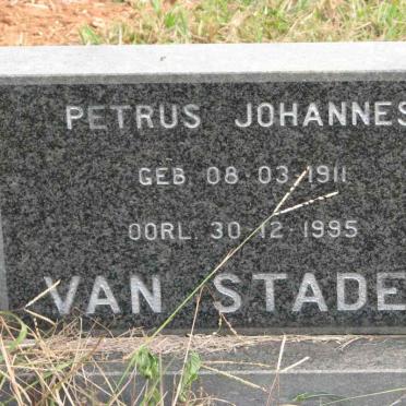 STADEN Petrus Johannes, van 1911-1995