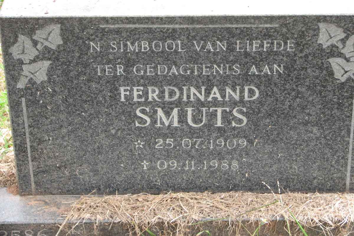 SMUTS Ferdinand 1909-1988