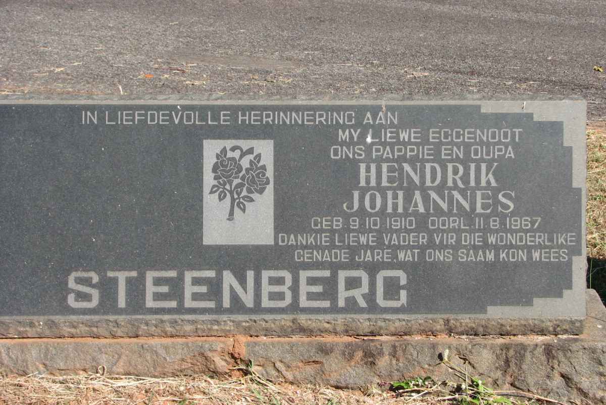 STEENBERG Hendrik Johannes 1910-1967