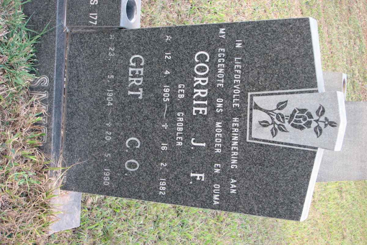 SMIT C.O. 1904-1990 &amp;  J.F. GROBLER 1905-1982