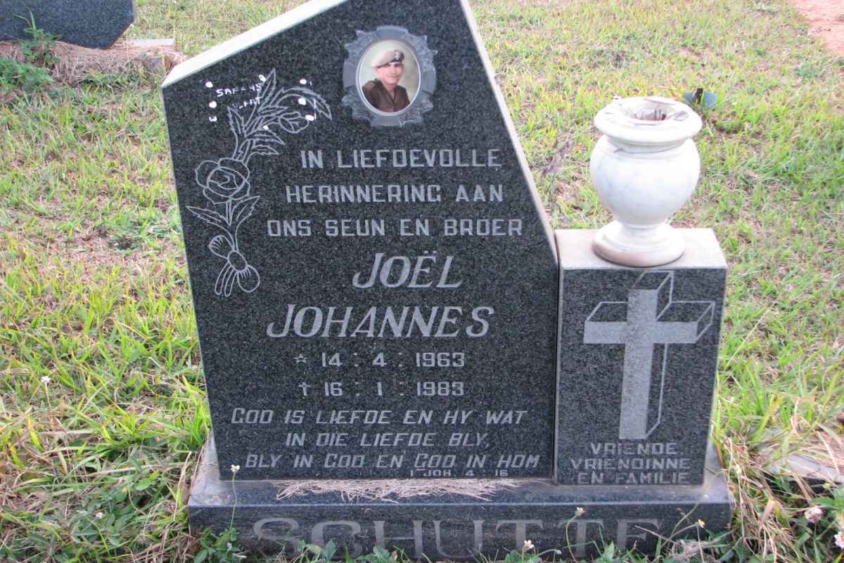 SCHUTTE Joël Johannes 1963-1983