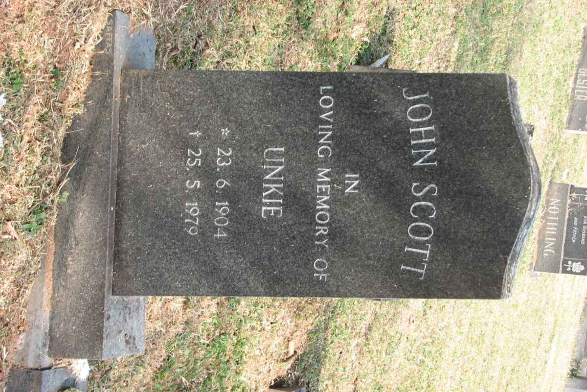 SCOTT John 1904-1979