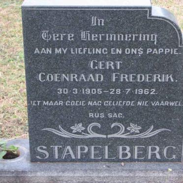 STAPELBERG Gert Coenraad Frederik 1905-1962
