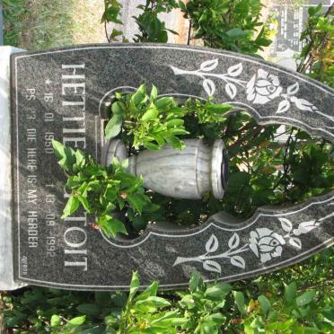 TOIT Hettie, du 1950-1992