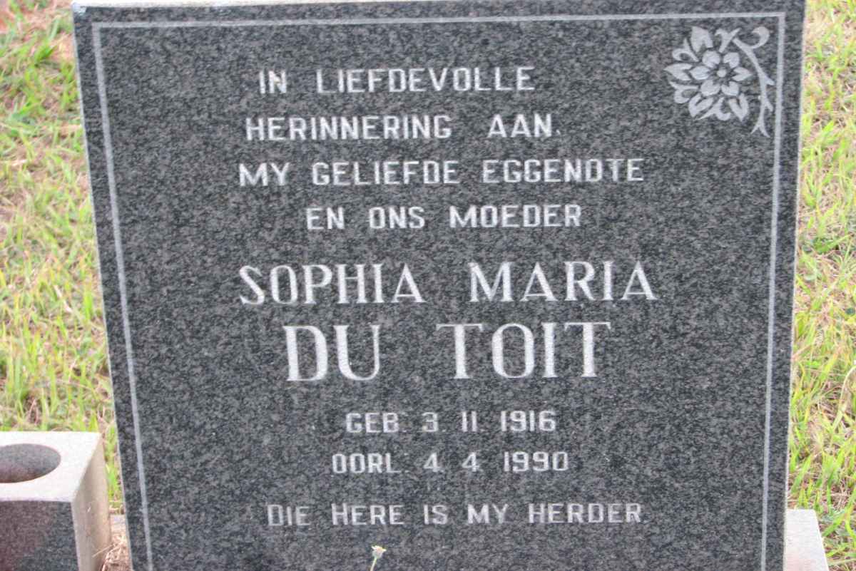 TOIT Sophia Maria, du 1916-1990