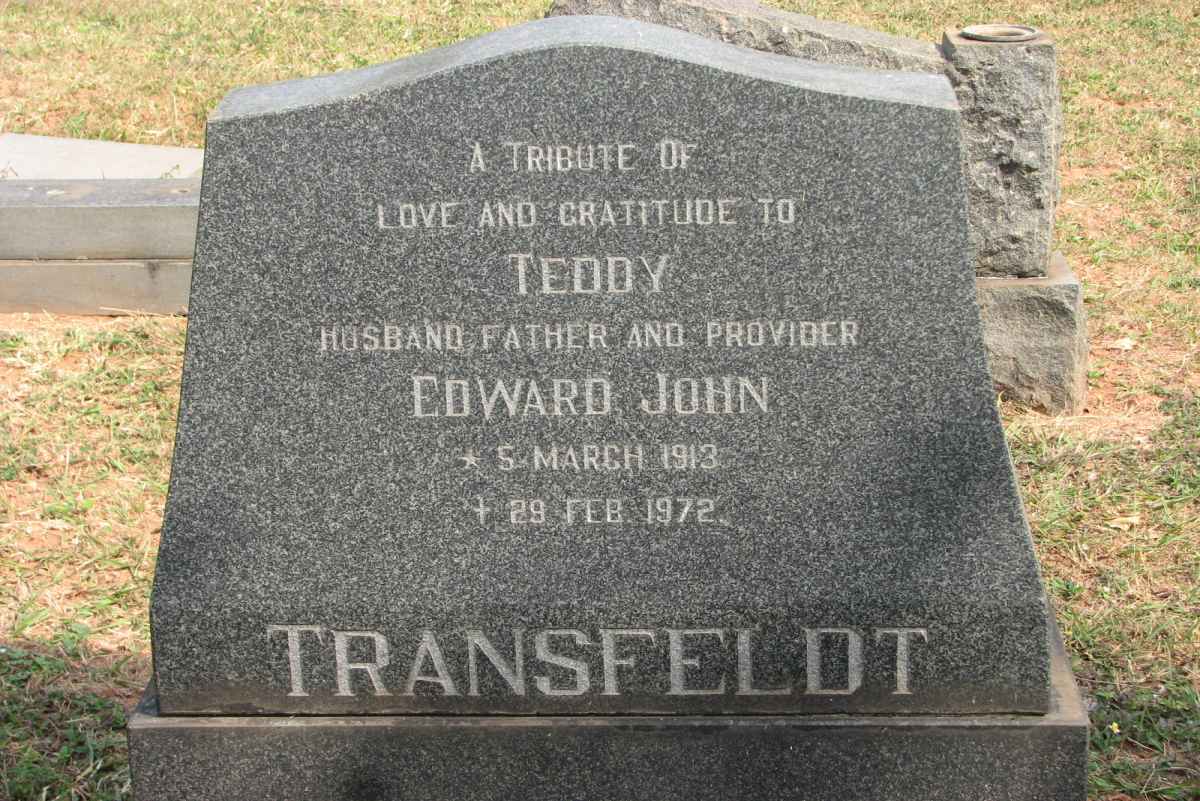TRANSFELDT Edward John 1913-1972