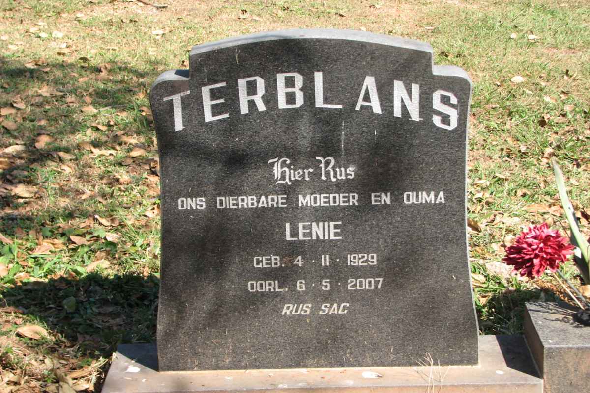 TERBLANS Lenie 1929-2007