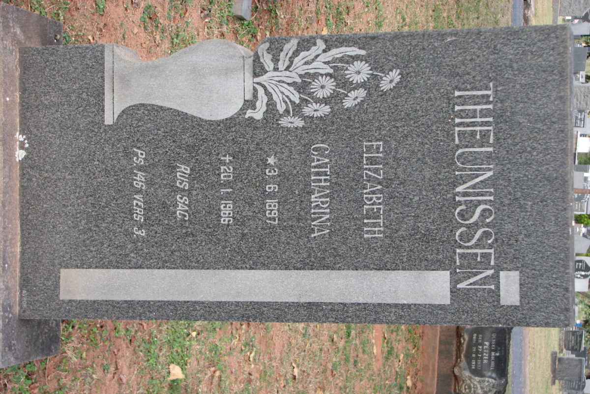 THEUNISSEN Elizabeth Catharina 1897-1966