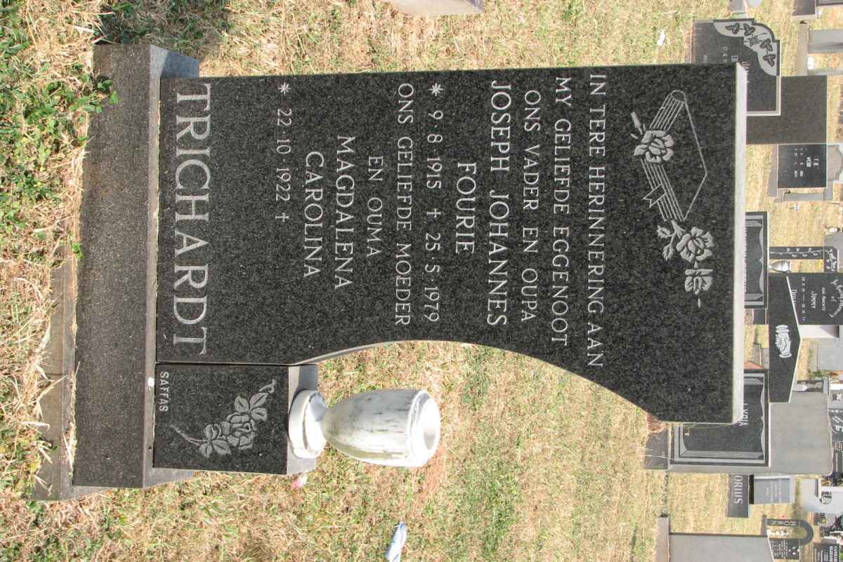 TRICHARDT Joseph Johannes Fourie 1915-1979 &amp; Magdalena Carolina 1922-