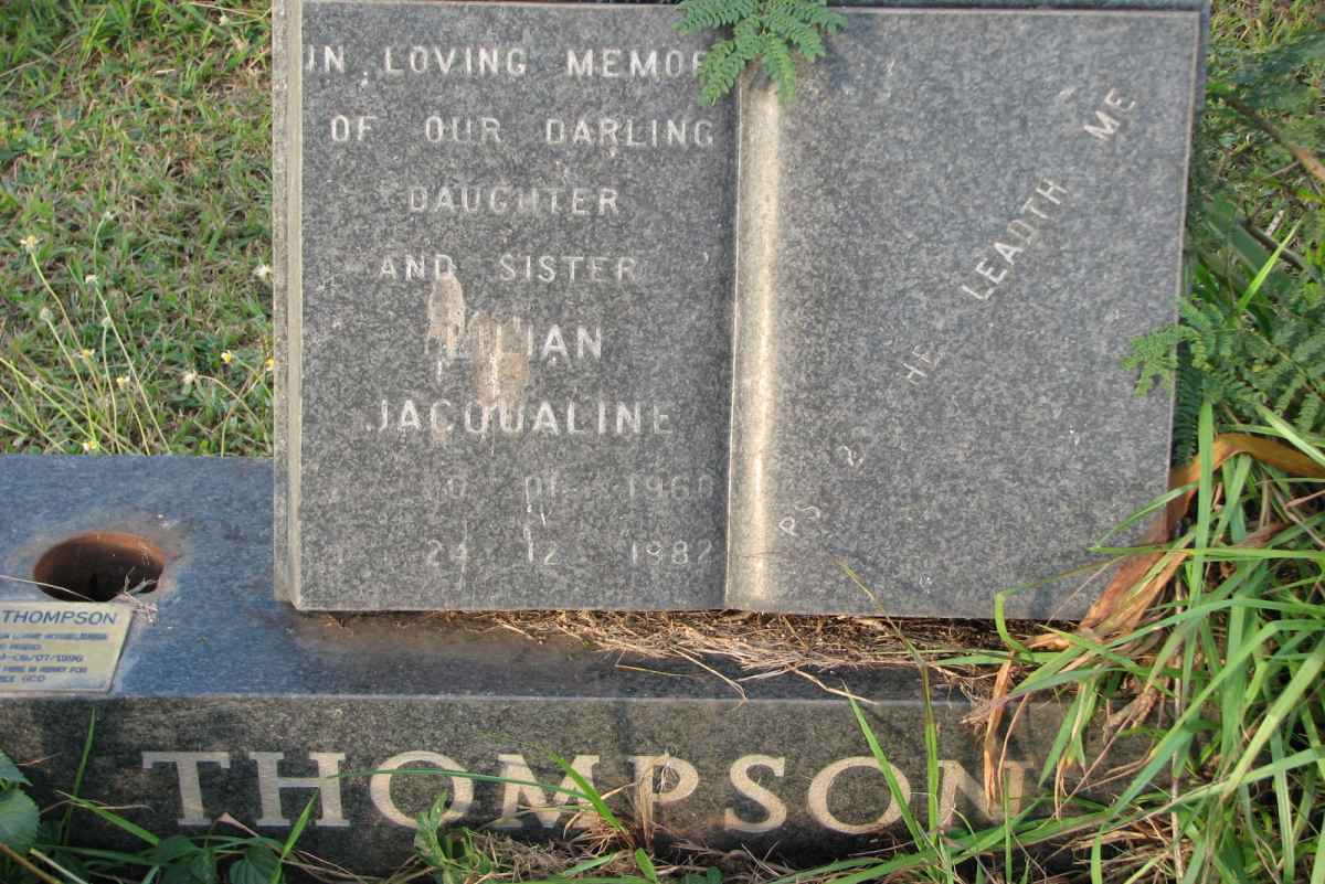 THOMPSON Lilian Jacqueline 1960-1982