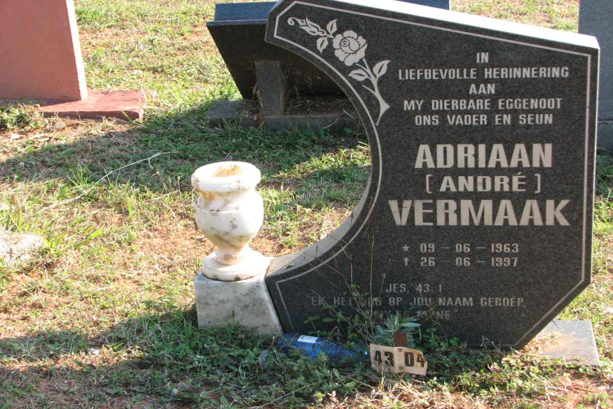 VERMAAK Adriaan 1963-1997