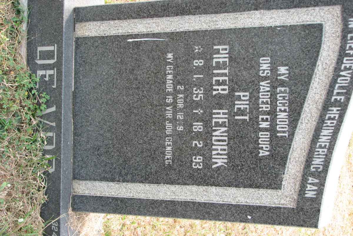 VOS Pieter Hendrik, de 1935-1993