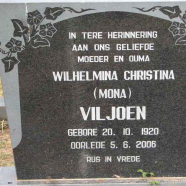 VILJOEN Wilhelmina Christina 1920-2006