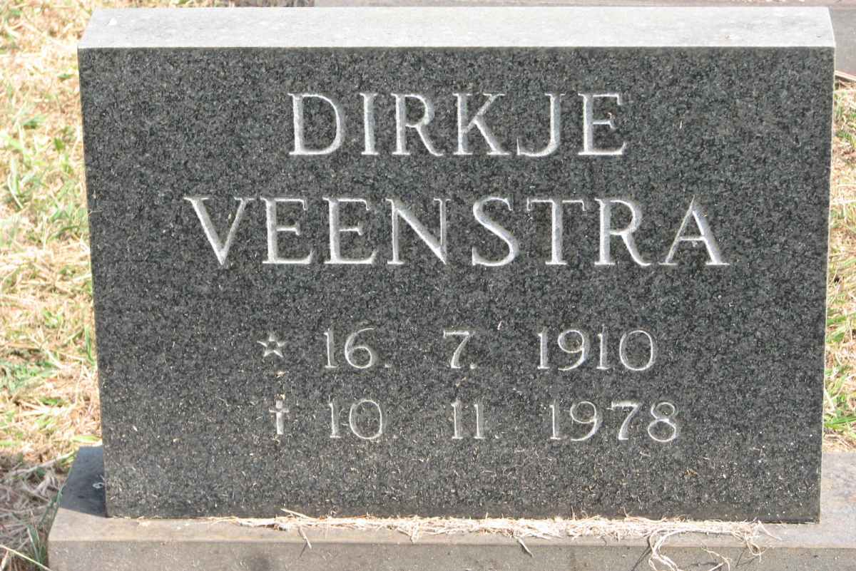 VEENSTRA Dirkje 1910-1978