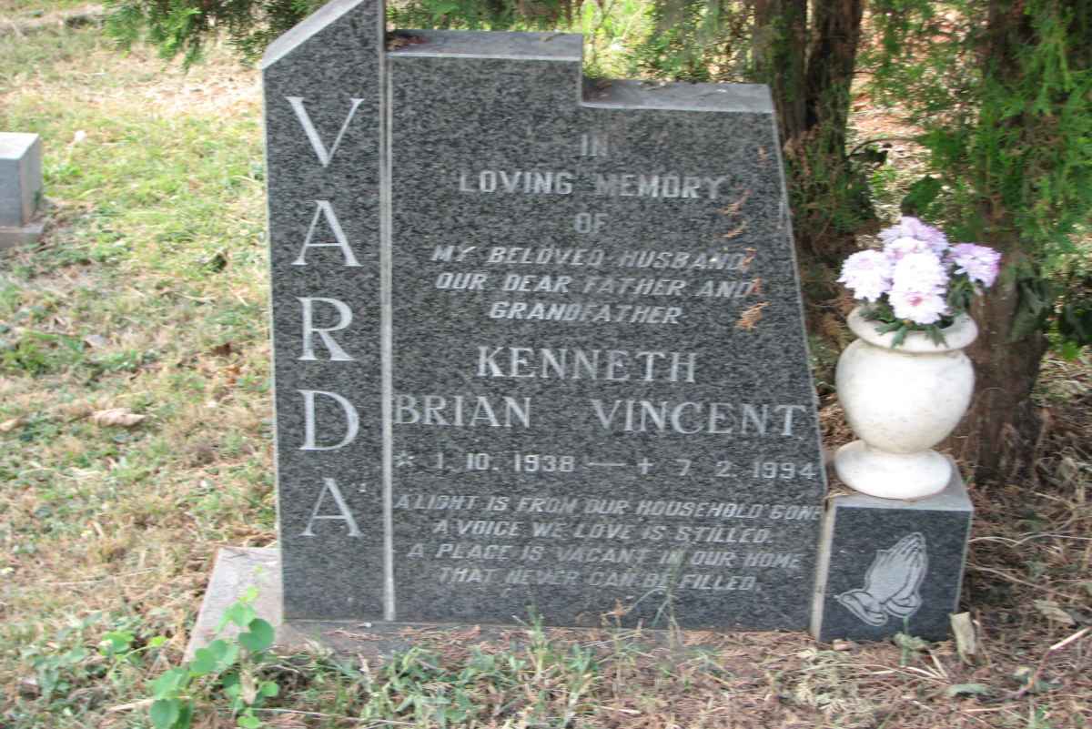 VARDA Kenneth Brian Vincent 1938-1994