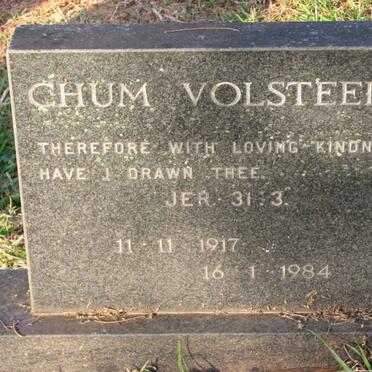 VOLSTEEDT Chum 1917-1984