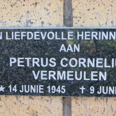 VERMEULEN Petrus Cornelius 1945-2000