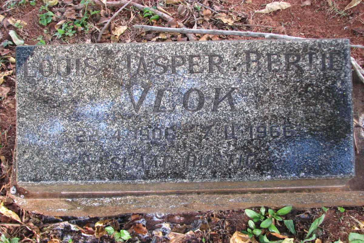 VLOK Louis Jasper Bertie 1906-1966