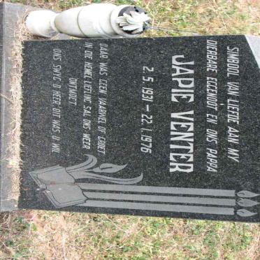 VENTER Japie 1931-1976