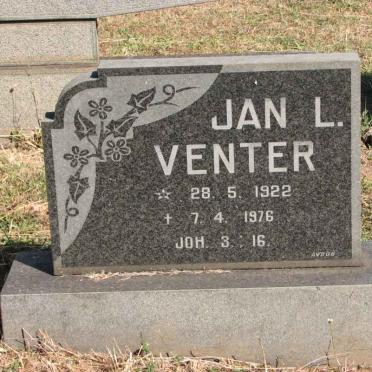VENTER Jan L. 1922-1976