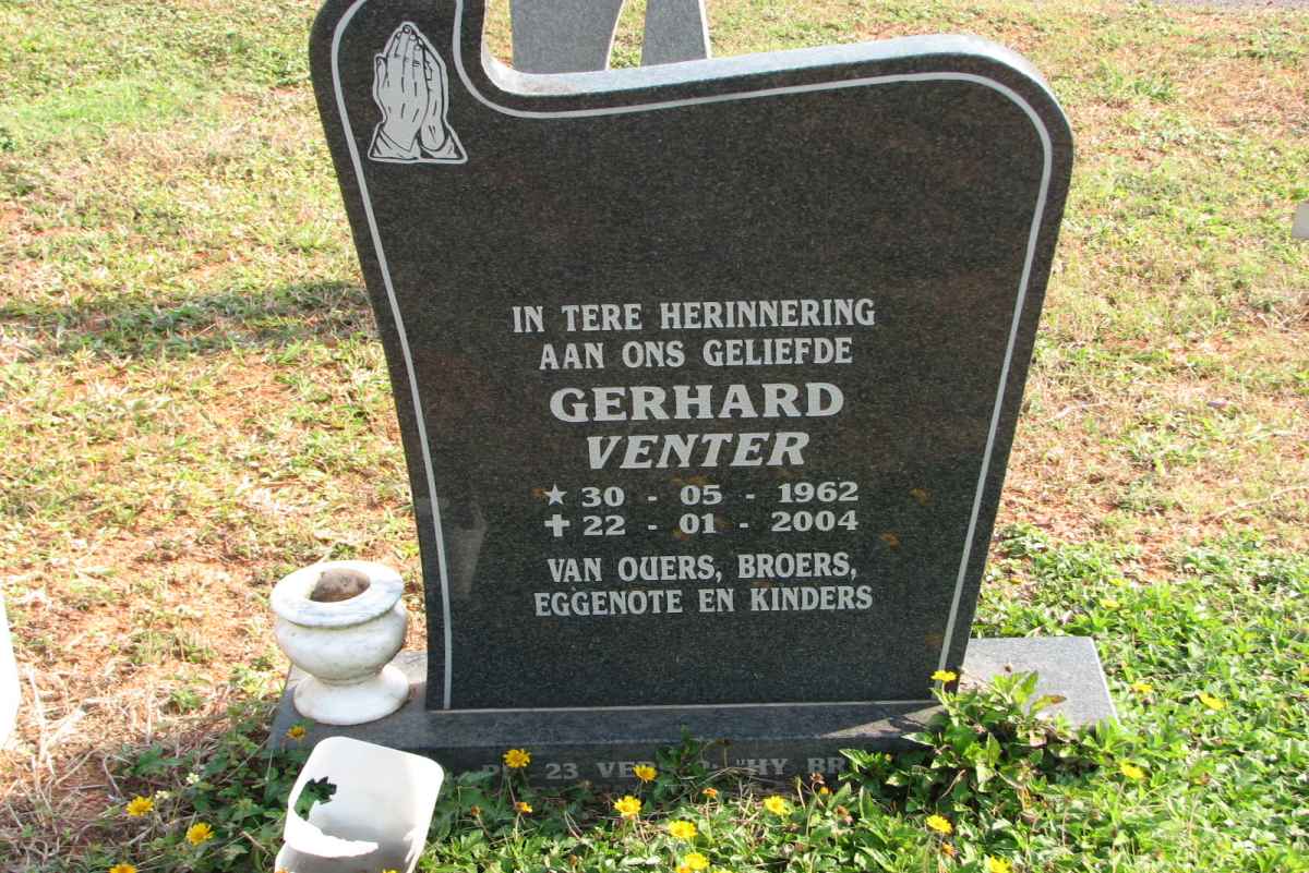 VENTER Gerhard 1962-2004