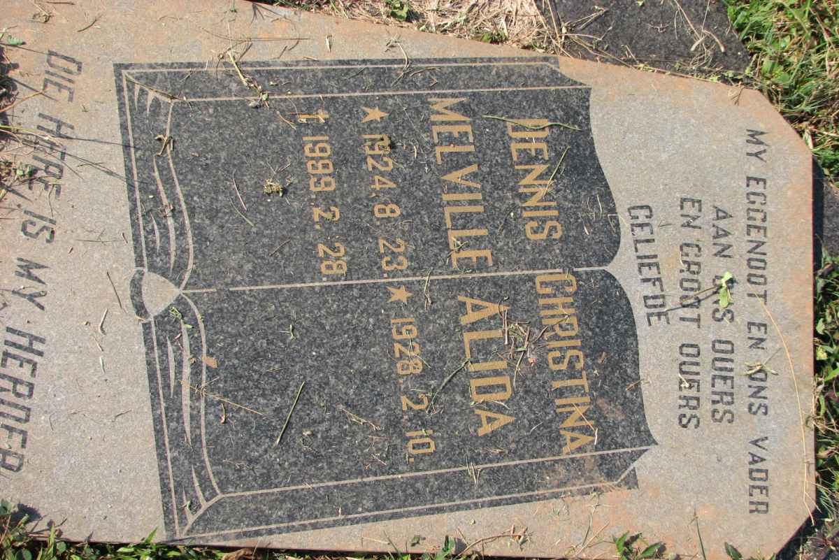 VOIGT Dennis Melville 1924-1999 &amp; Christina Alida 1928-