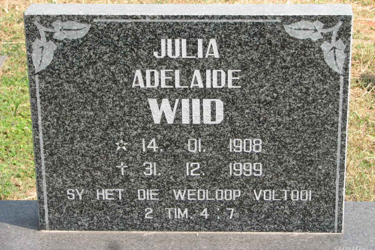 WIID Julia Adelaide 1908-1999