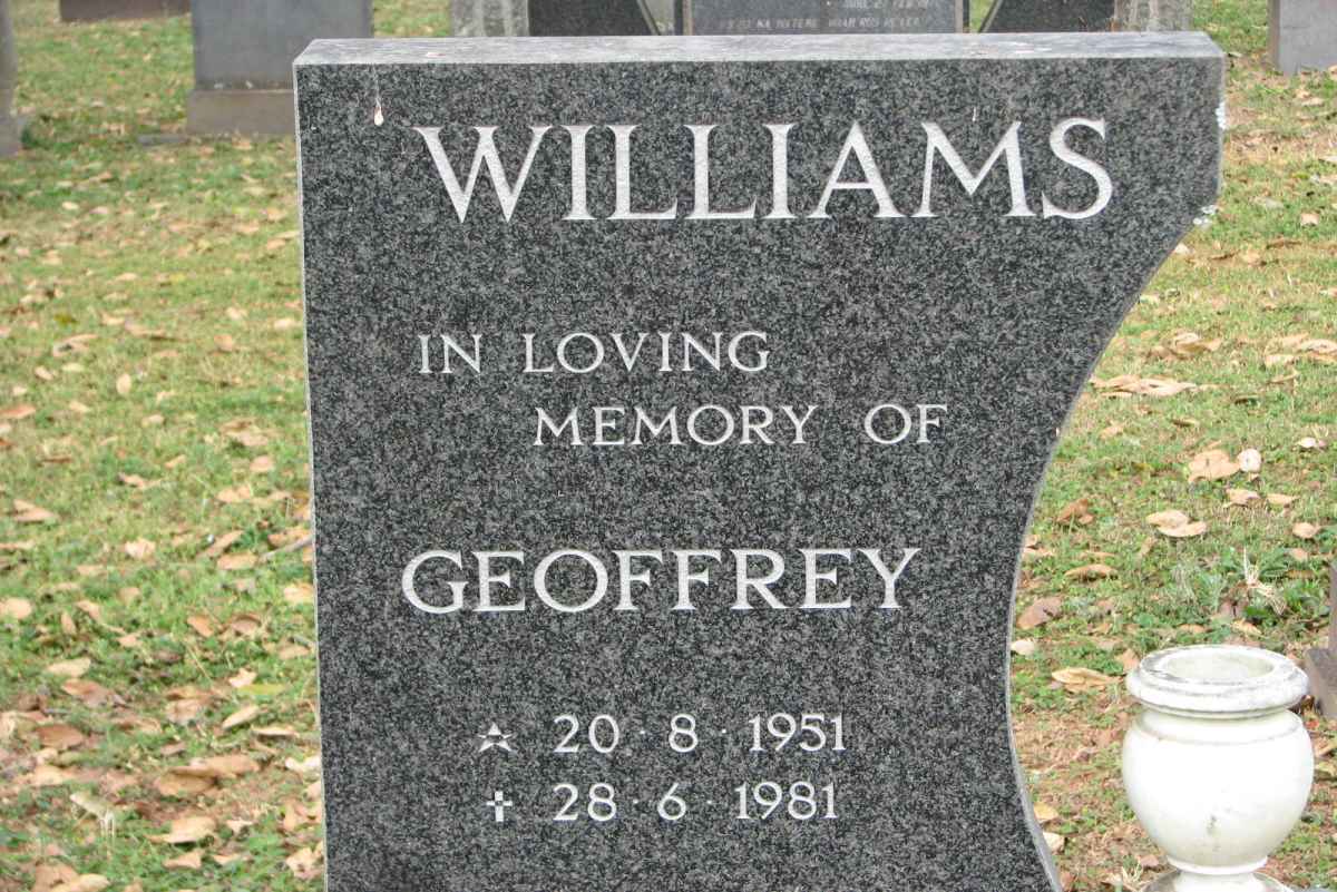 WILLIAMS Geoffrey 1951-1981