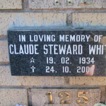 WHITE Claude Steward 1934-2000