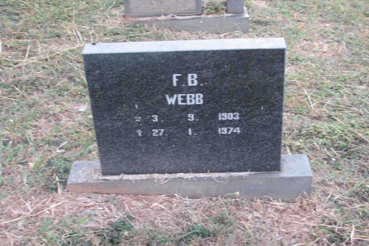 WEBB F.B. 1903-1974