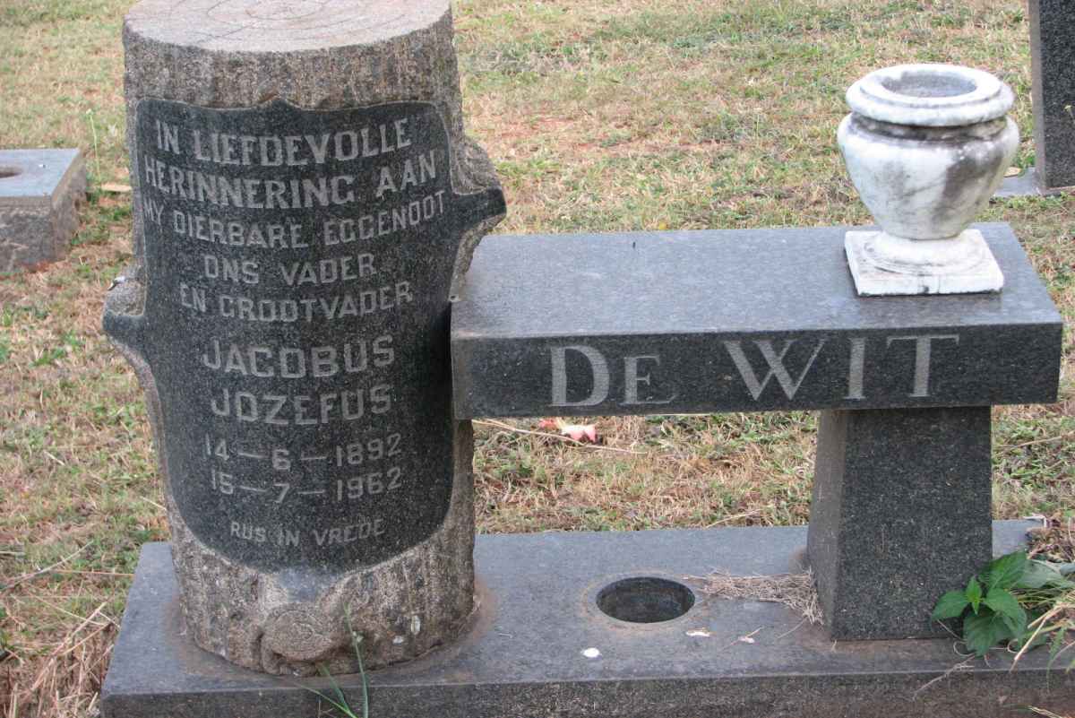 WIT Jacobus Jozefus, de 1892-1962