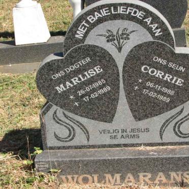 WOLMARANS Marlise 1985-1989 :: WOLMARANS Corrie 1988-1989