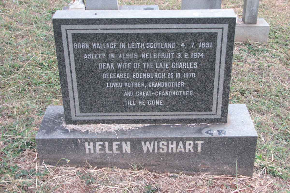 WISHART Helen nee WALLAGE 1891-1974