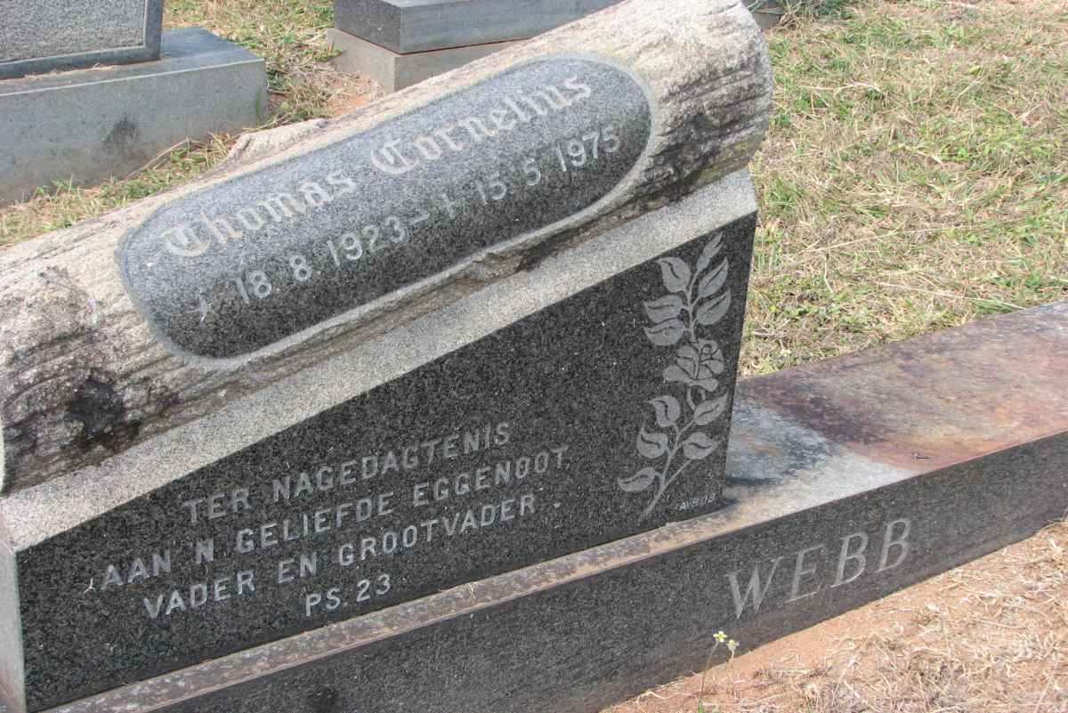 WEBB Thomas Cornelius 1923-1975