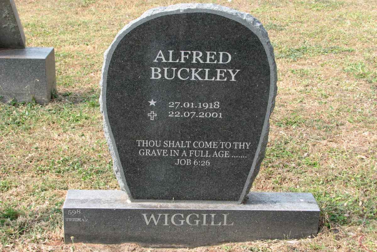WIGGILL Alfred Buckley 1918-2001