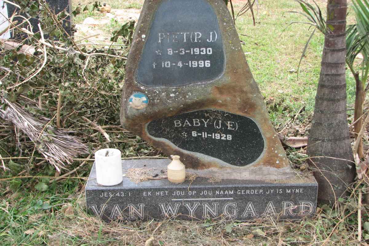 WYNGAARD P.J., van 1930-1996 &amp; J.E. 1928-